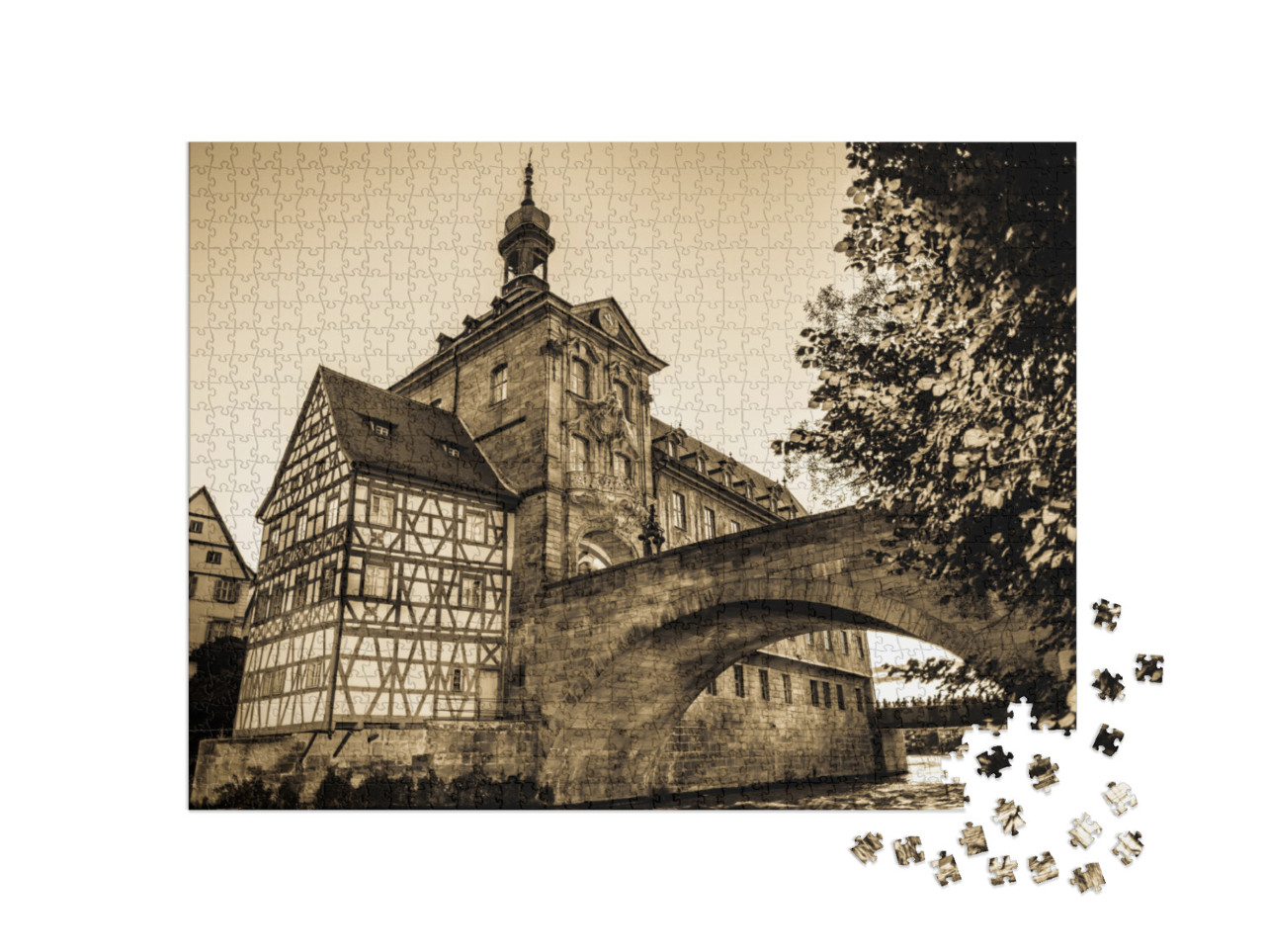 Puzzle 1000 Teile „Altes Rathaus von Bamberg, Deutschland“