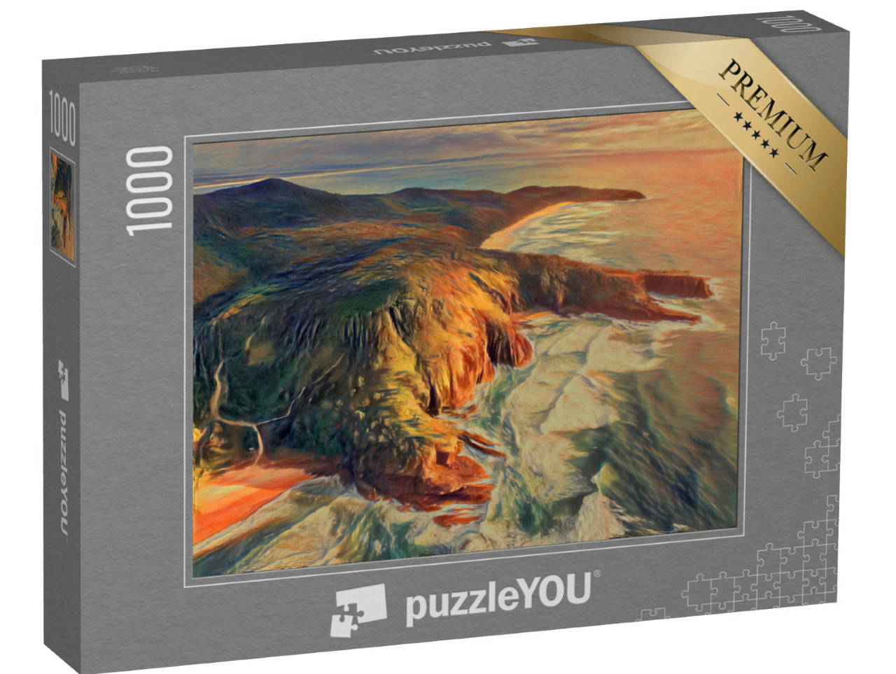 Puzzle 1000 Teile „im Stil von Edvard Munch, Der Schrei - Noosa Nationalpark - Puzzle-Kollektion Künstler & Gemälde“