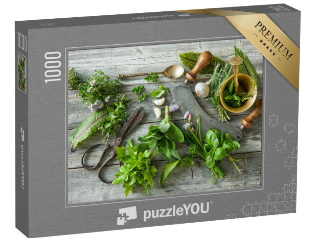 Puzzle 1000 Teile „Frische Gewürze und Küchenkräuter“