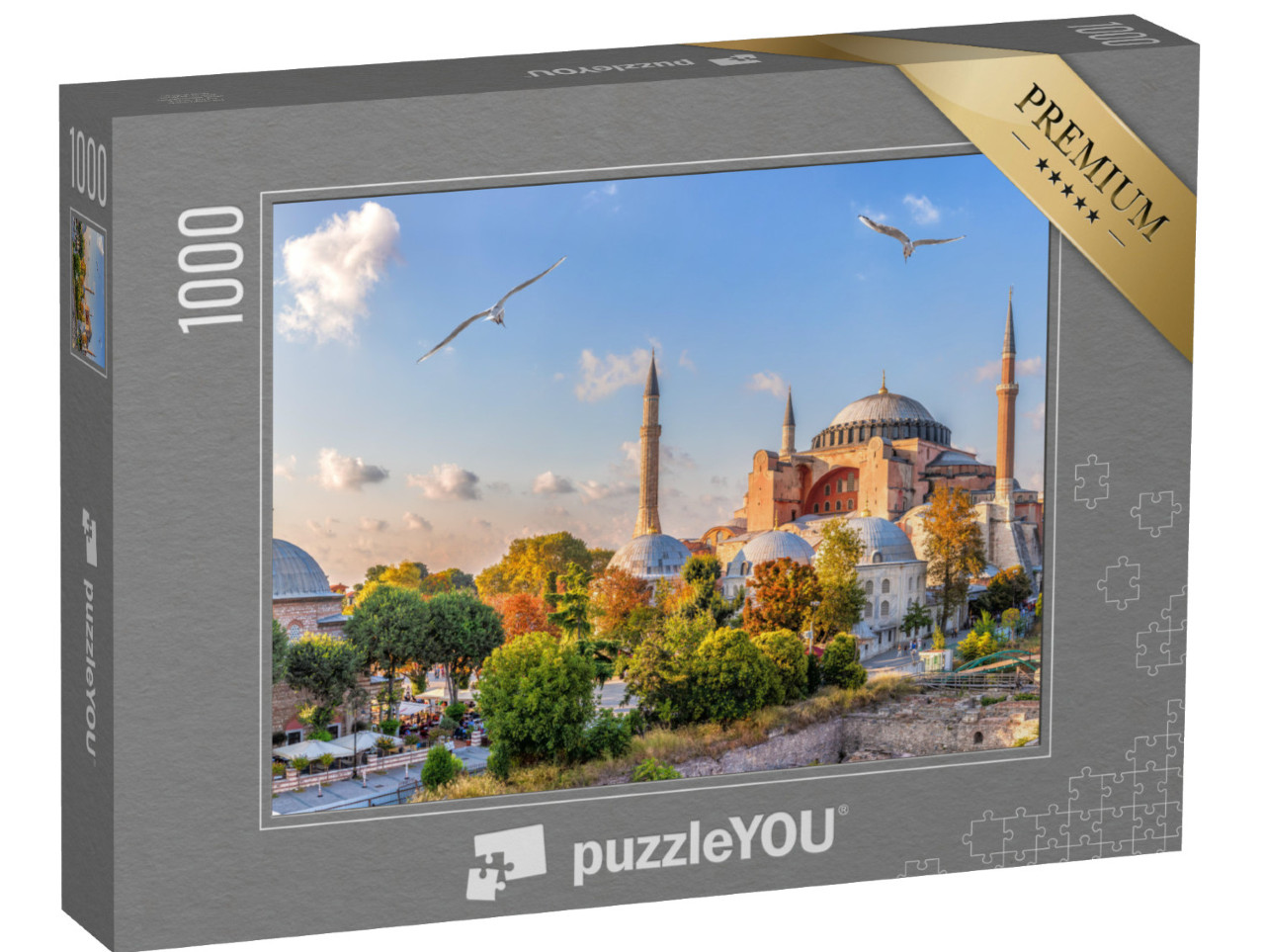 Puzzle 1000 Teile „Schöne Aussicht auf die Hagia Sophia, Istanbul, Türkei“