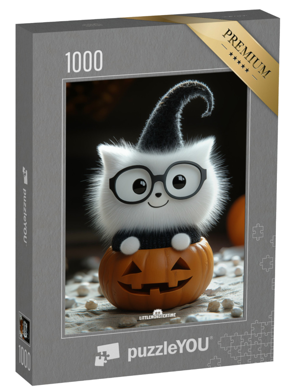 Puzzle 1000 Teile „LITTLEMONSTERTIME: Halloween Puffkins“