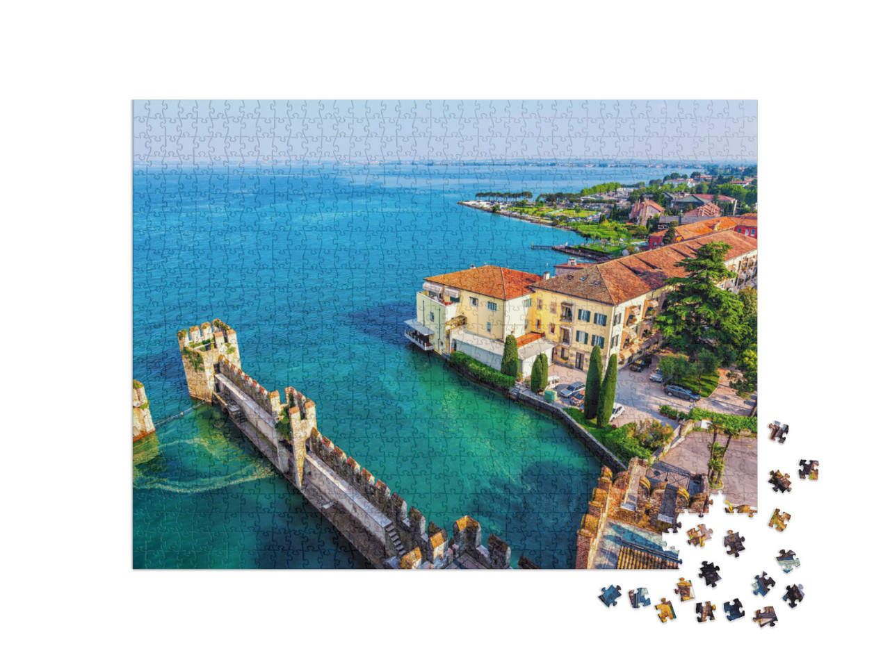 Puzzle 1000 Teile „Sirmione am Gardasee, Italien“