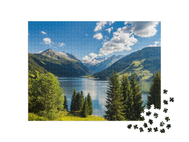 Puzzle 1000 Teile „Durlassboden-Stausee in den Zillertaler Alpen, Österreich“