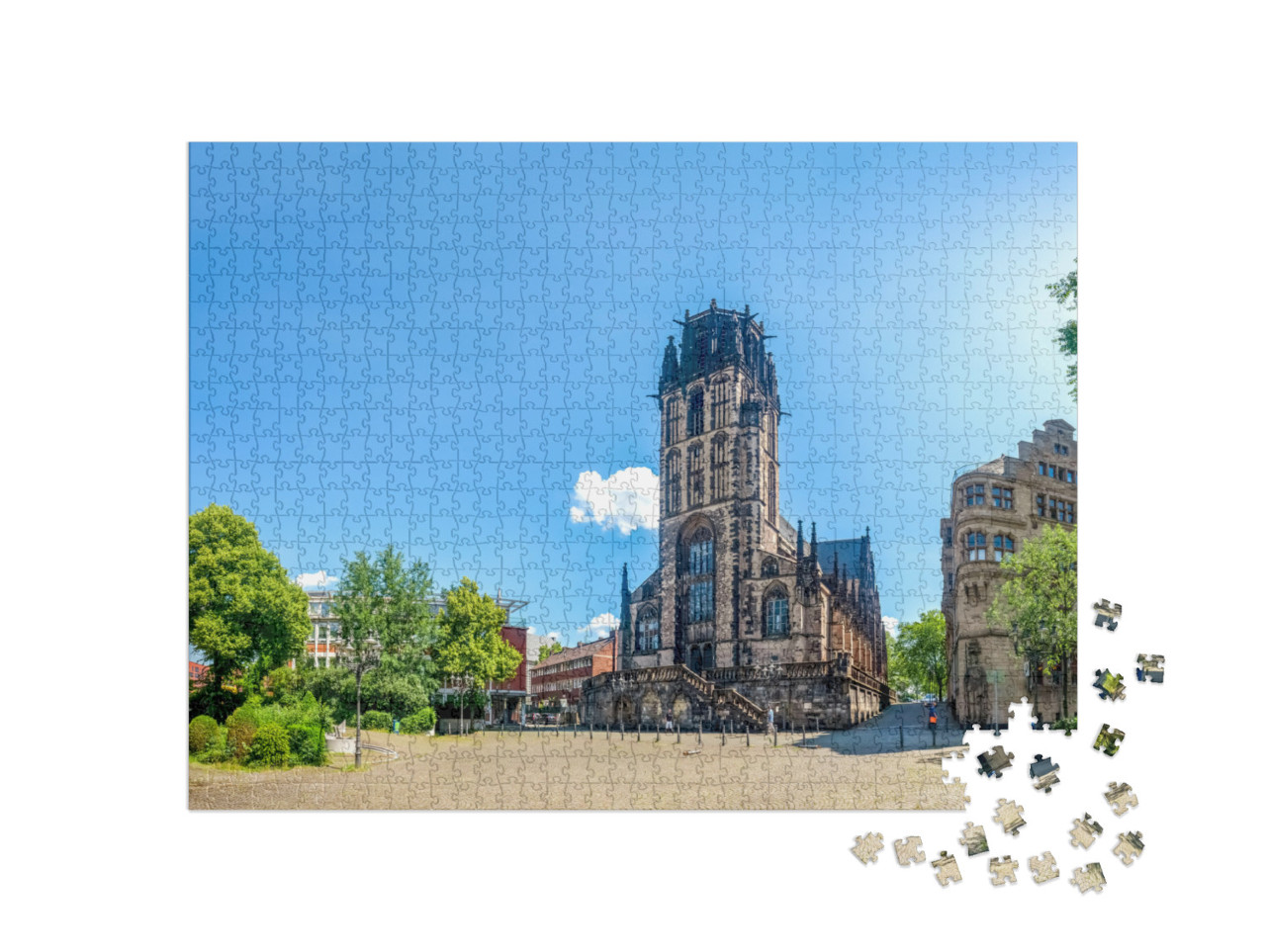 Puzzle 1000 Teile „Salvatorkirche, Duisburg, Deutschland“