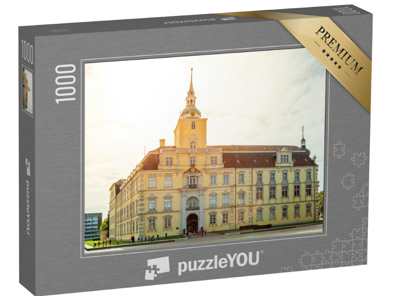 Puzzle 1000 Teile „Oldenburg mit Schloss und Kirche, Niedersachsen, Deutschland“