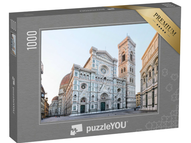 Puzzle 1000 Teile „Sonnenaufgang über der Kathedrale Santa Maria del Fiore in Florenz“