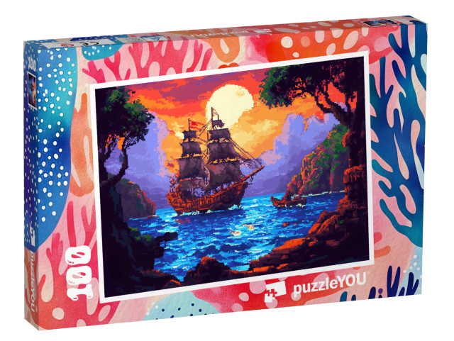 Puzzle 100 Teile „Auf zur Karibikinsel“