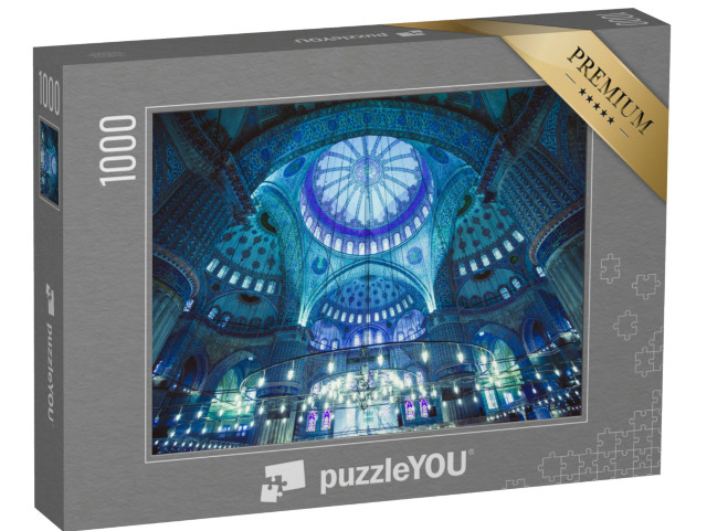 Puzzle 1000 Teile „Das Innere der Blauen Moschee, Istanbul, Türkei“