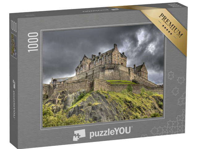 Puzzle 1000 Teile „Edinburgh Castle auf dem Castle Rock in Edinburgh, Schottland, Großbritannien“