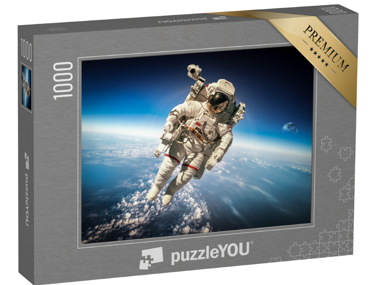 Puzzle 1000 Teile „Astronaut im Weltraum über der Erde“