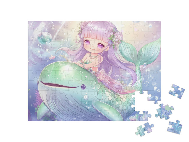 Puzzle 100 Teile „Funkelnde Unterwasserwelt“