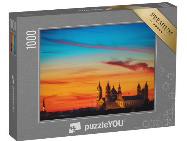 Puzzle 1000 Teile „St. Peter Dom in der Abenddämerung, Worms“