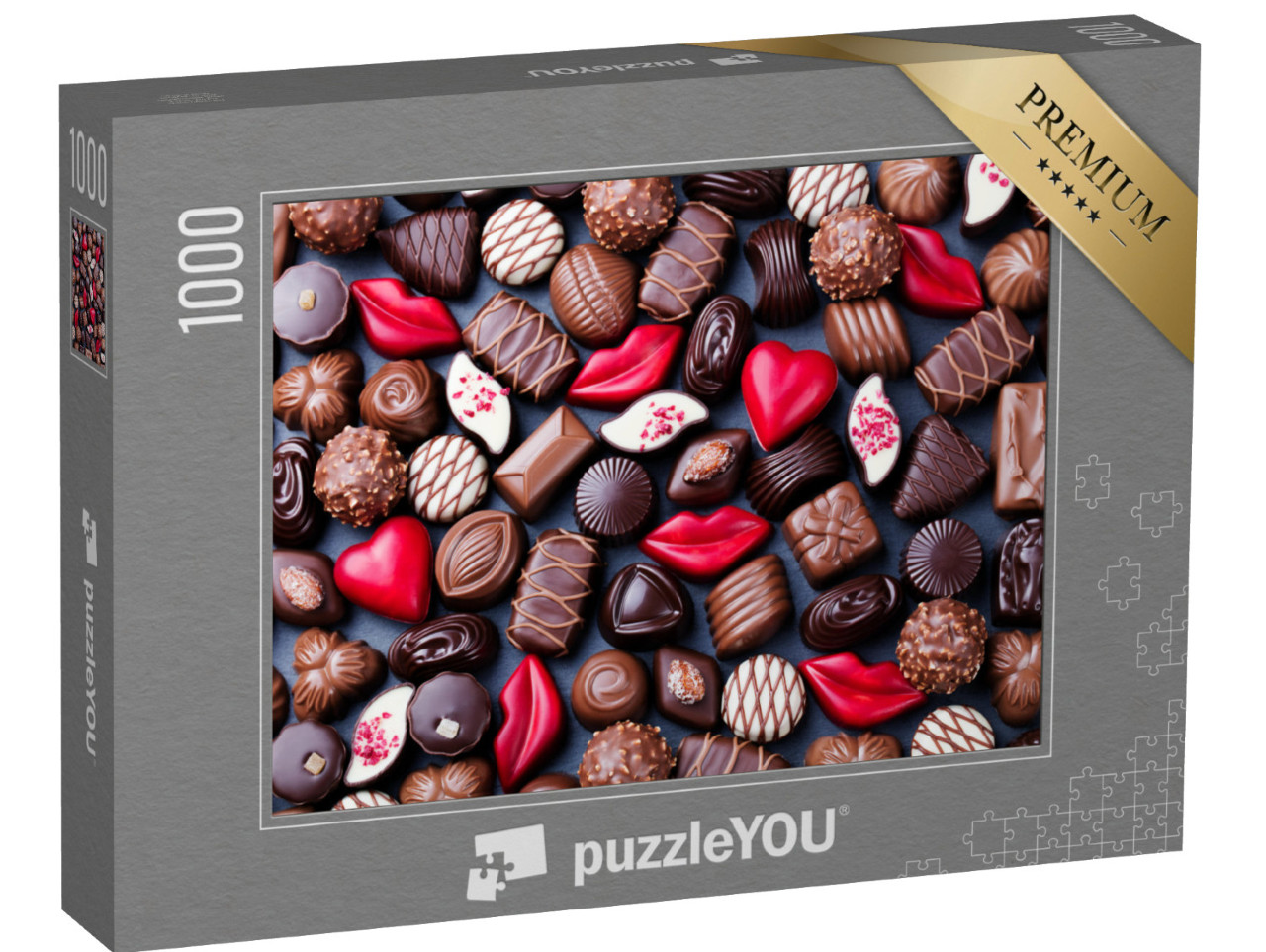 Puzzle 1000 Teile „Sortiment von feinen Schokoladenbonbons“