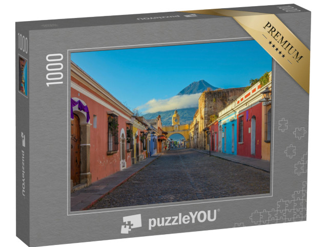 Puzzle 1000 Teile „Sonnenaufgang über Antigua , Guatemala“