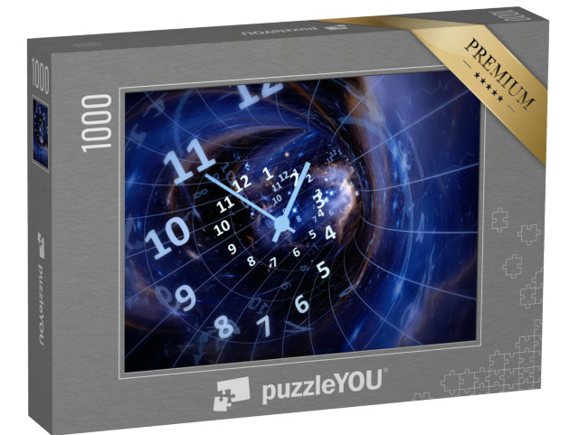 Puzzle 1000 Teile „3D-Illustration: Zeit, Raum, Unendlichkeit“