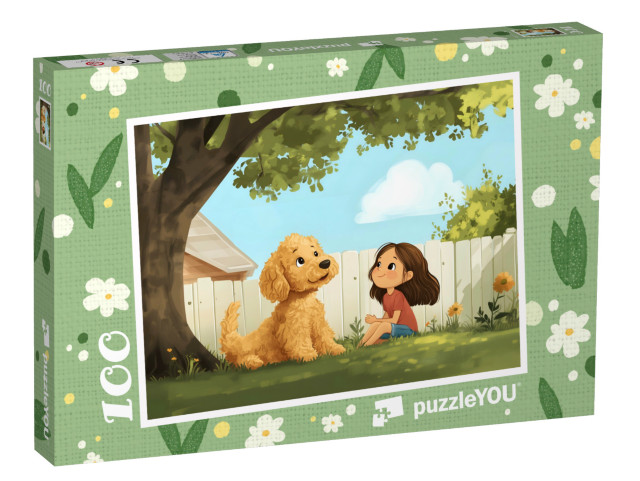 Puzzle 100 Teile „Maja und ihr treuer Begleiter“