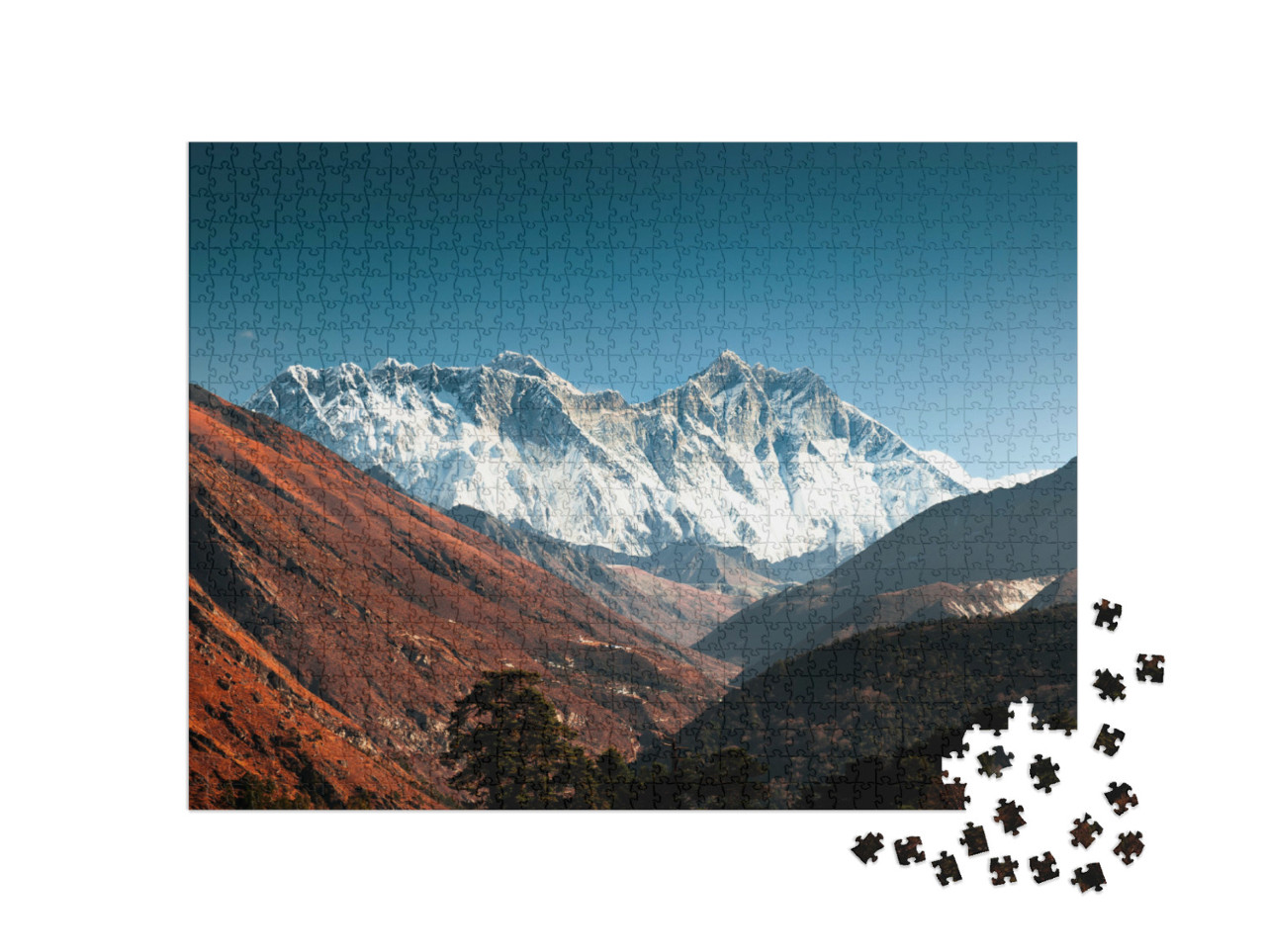 Puzzle 1000 Teile „Everest, Lhotse und Nuptse, Nepal“