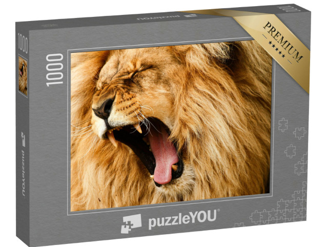 Puzzle 1000 Teile „Brüllender Löwe“