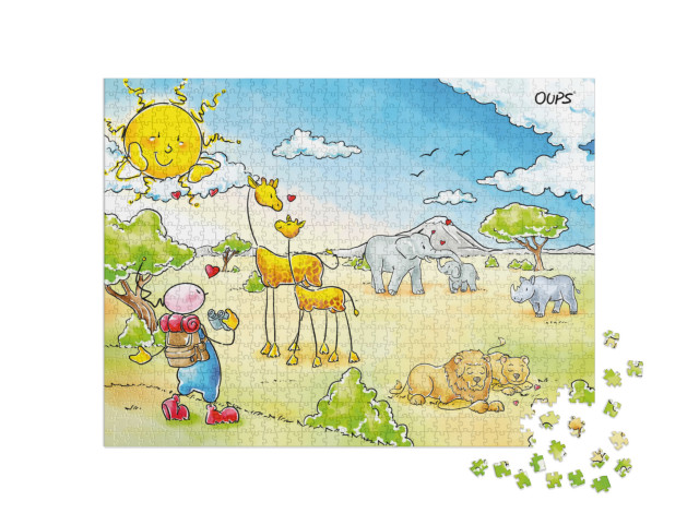 Puzzle 1000 Teile „Oups – Safari“