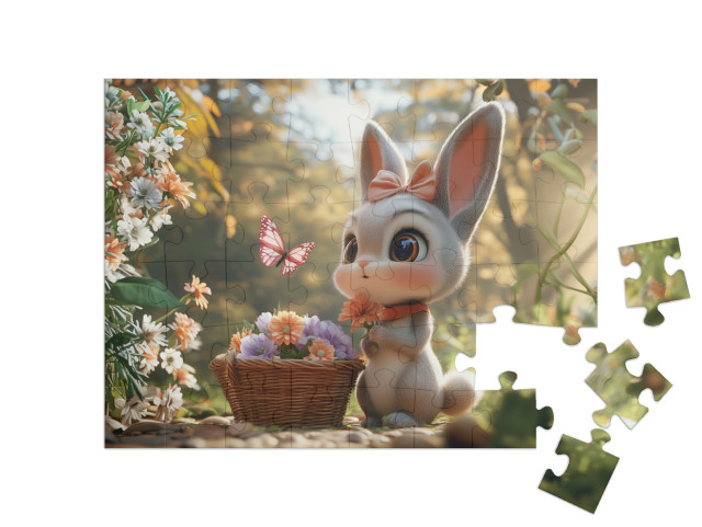 Puzzle 48 Teile „Die ersten Frühlingsboten“