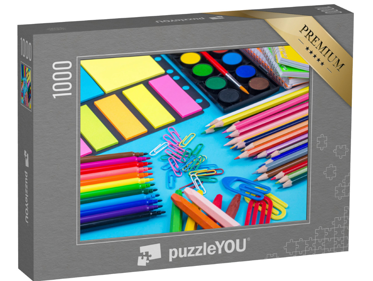 Puzzle 1000 Teile „Bunte Bleistifte“