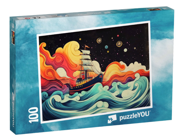 Puzzle 100 Teile „Im magischen Wellenmeer“