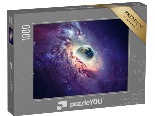 Puzzle 1000 Teile „Schwarzes Loch, Galaxie im Weltraum, Schönheit des Universums“