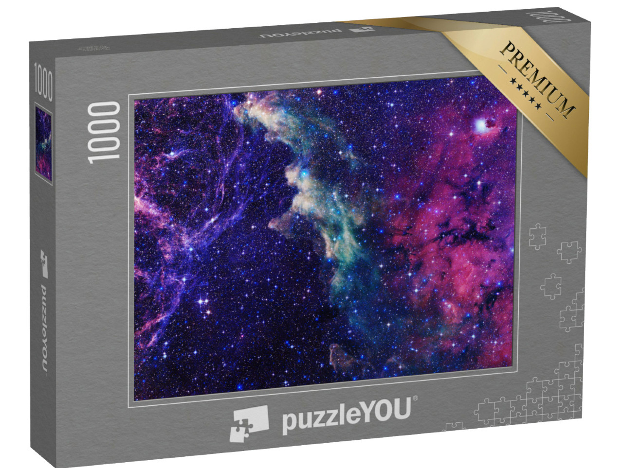 Puzzle 1000 Teile „Universum mit Sternen und Galaxien im Weltraum“