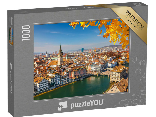 Puzzle 1000 Teile „Zürich am Limmat, Schweiz“