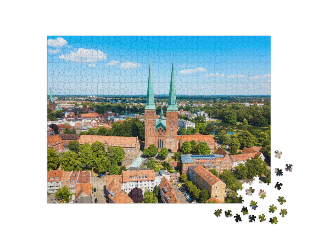 Puzzle 1000 Teile „Der Lübecker Dom“