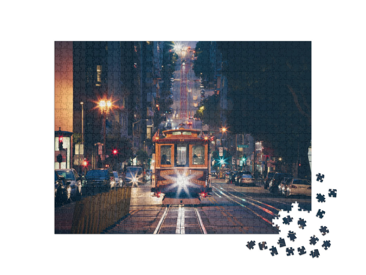 Puzzle 1000 Teile „San Francisco Cable Car“