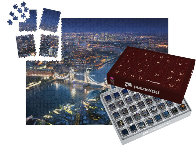 Puzzle-Adventskalender „London bei Nacht“