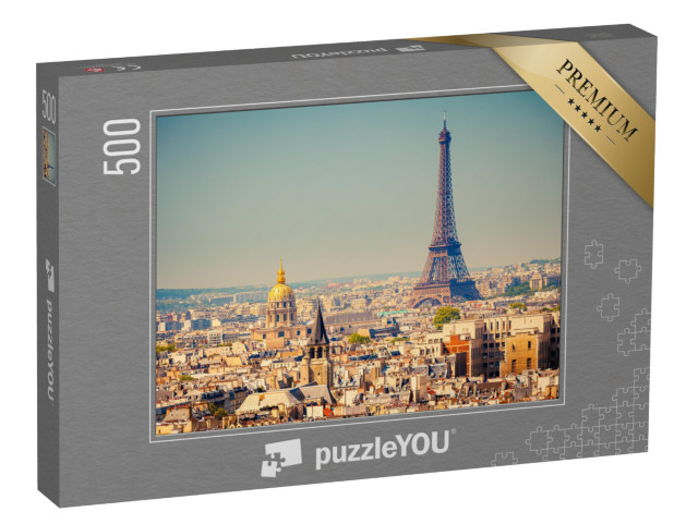 Puzzle 500 Teile „Blick auf den Eiffelturm, Paris, Frankreich“