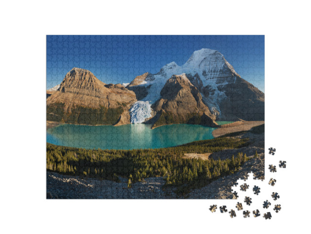 Puzzle 1000 Teile „Mount Robson in den nordamerikanischen Rocky Mountains“