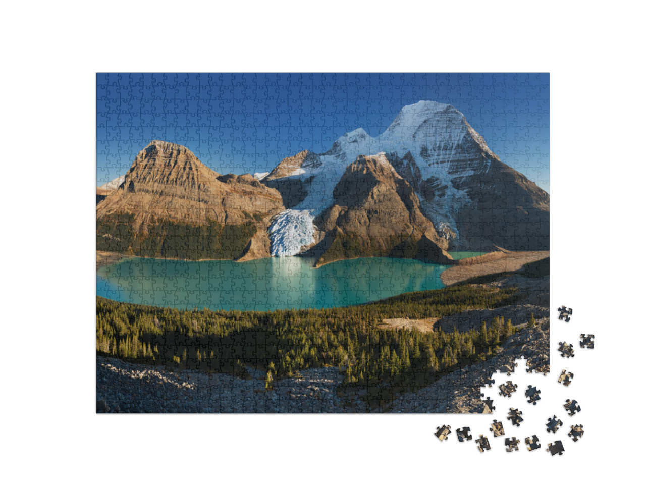 Puzzle 1000 Teile „Mount Robson in den nordamerikanischen Rocky Mountains“