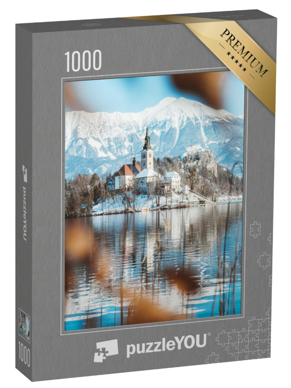 Puzzle 1000 Teile „Schöner Blick auf Bled, Blejski otok, Slowenien“