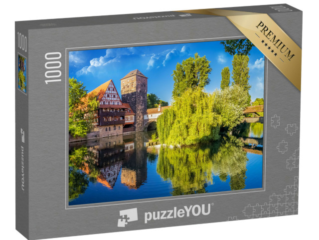 Puzzle 1000 Teile „Die historische Altstadt von Nürnberg an der Pregnitz“