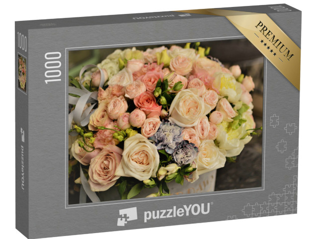 Puzzle 1000 Teile „Schöner Strauß zarter Blumen“