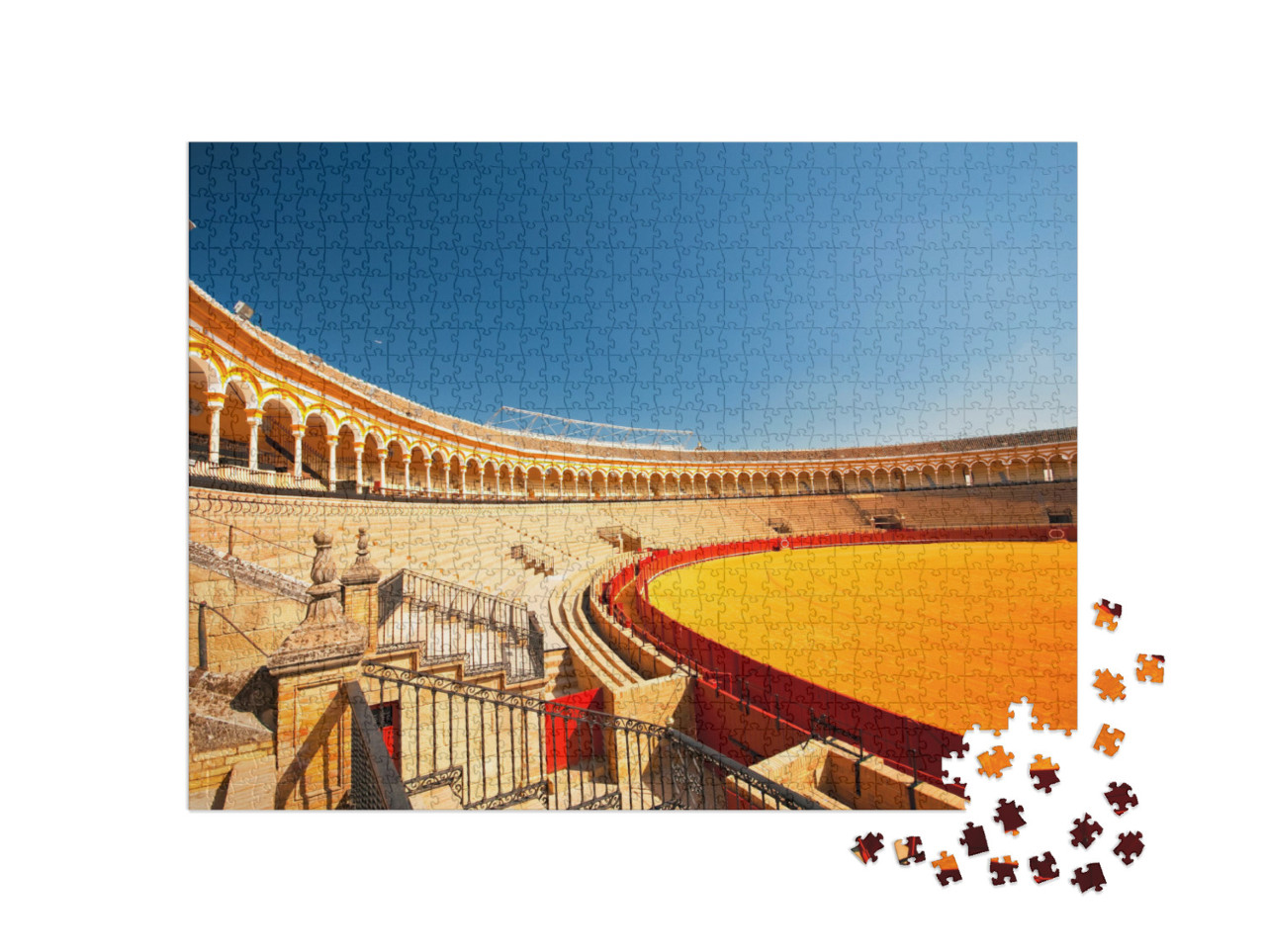 Puzzle 1000 Teile „Die Stierkampfarena von Sevilla, Spanien“
