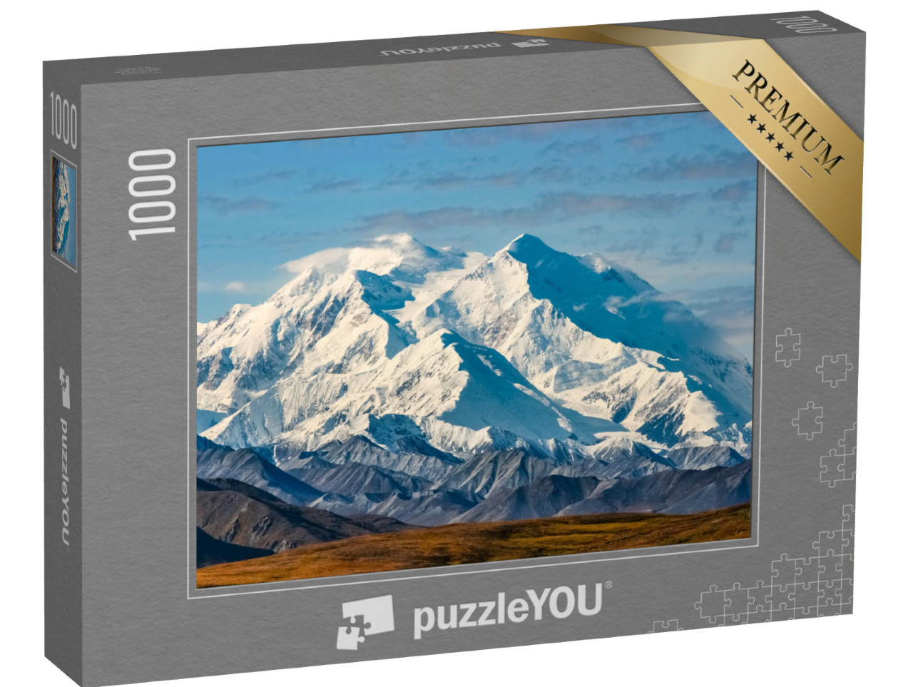 Puzzle 1000 Teile „Blick auf den majestätischen Mount McKinley, Alaska“