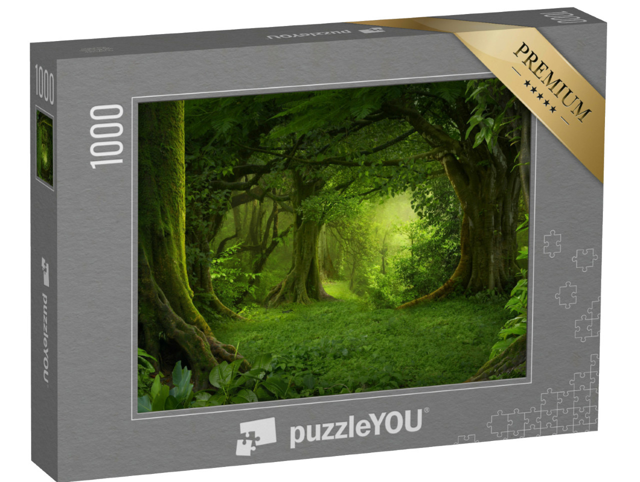 Puzzle 1000 Teile „Tiefe tropische Dschungel in Südostasien im August“