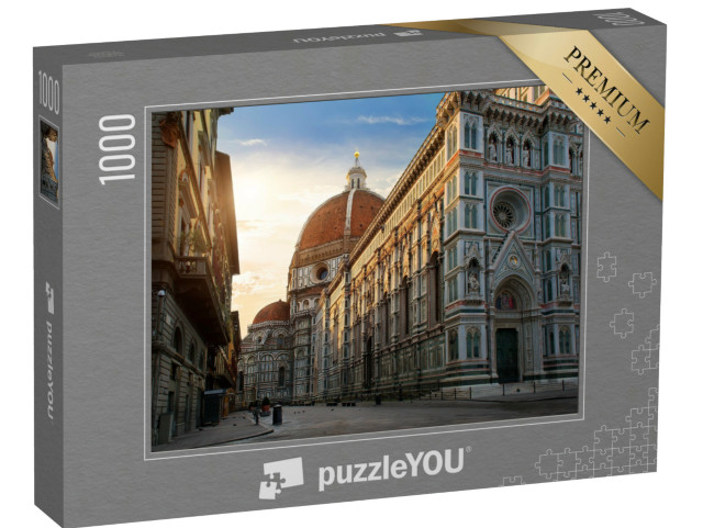 Puzzle 1000 Teile „Piazza del Duomo und Kathedrale von Santa Maria, Florenz, Italien“