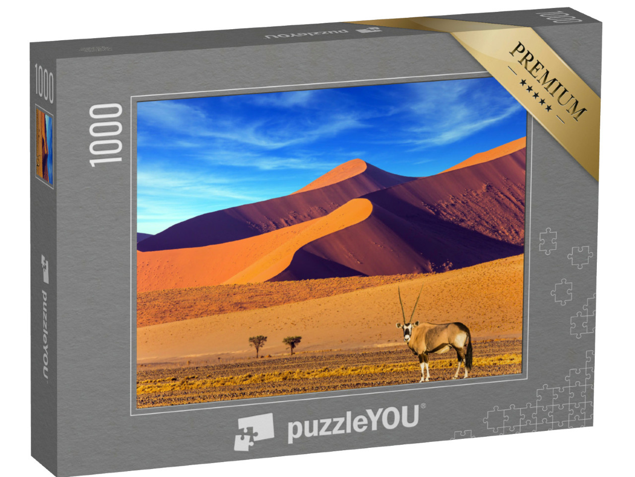 Puzzle 1000 Teile „Älteste Wüste der Welt: Sonnenuntergang in der Namib, Südafrika“
