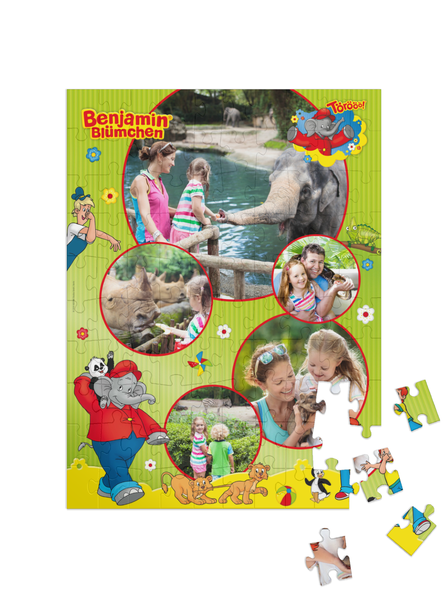 „Zoo“ in Hochformat Collage