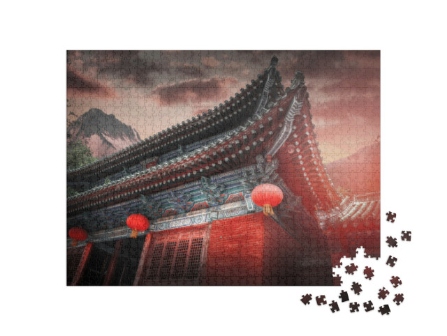Puzzle 1000 Teile „Shaolin ist ein buddhistisches Kloster, China“