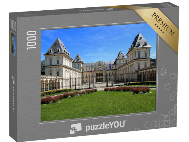 Puzzle 1000 Teile „Das berühmte Schloss Valentino in der Stadt Turin in Italien“