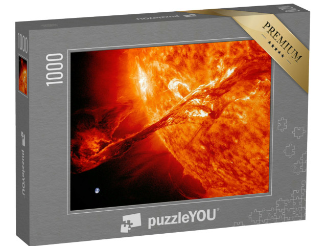 Puzzle 1000 Teile „Nahaufnahme: Die Sonne. NASA-Bildmaterial“