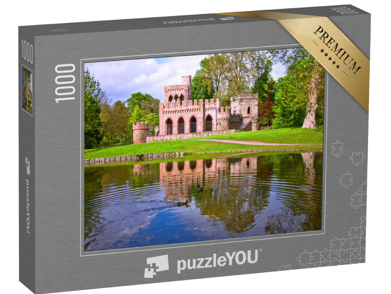 Puzzle 1000 Teile „Schloss Biebrich in Wiesbaden, Deutschland“