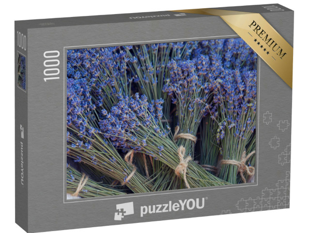 Puzzle 1000 Teile „Lavendelsträuße, bereit zum Trocknen“