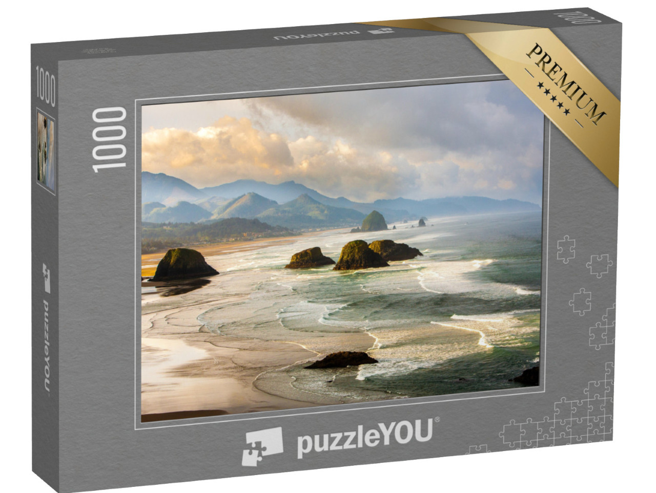 Puzzle 1000 Teile „Blick vom Ecola State Park nach Süden, Oregon“